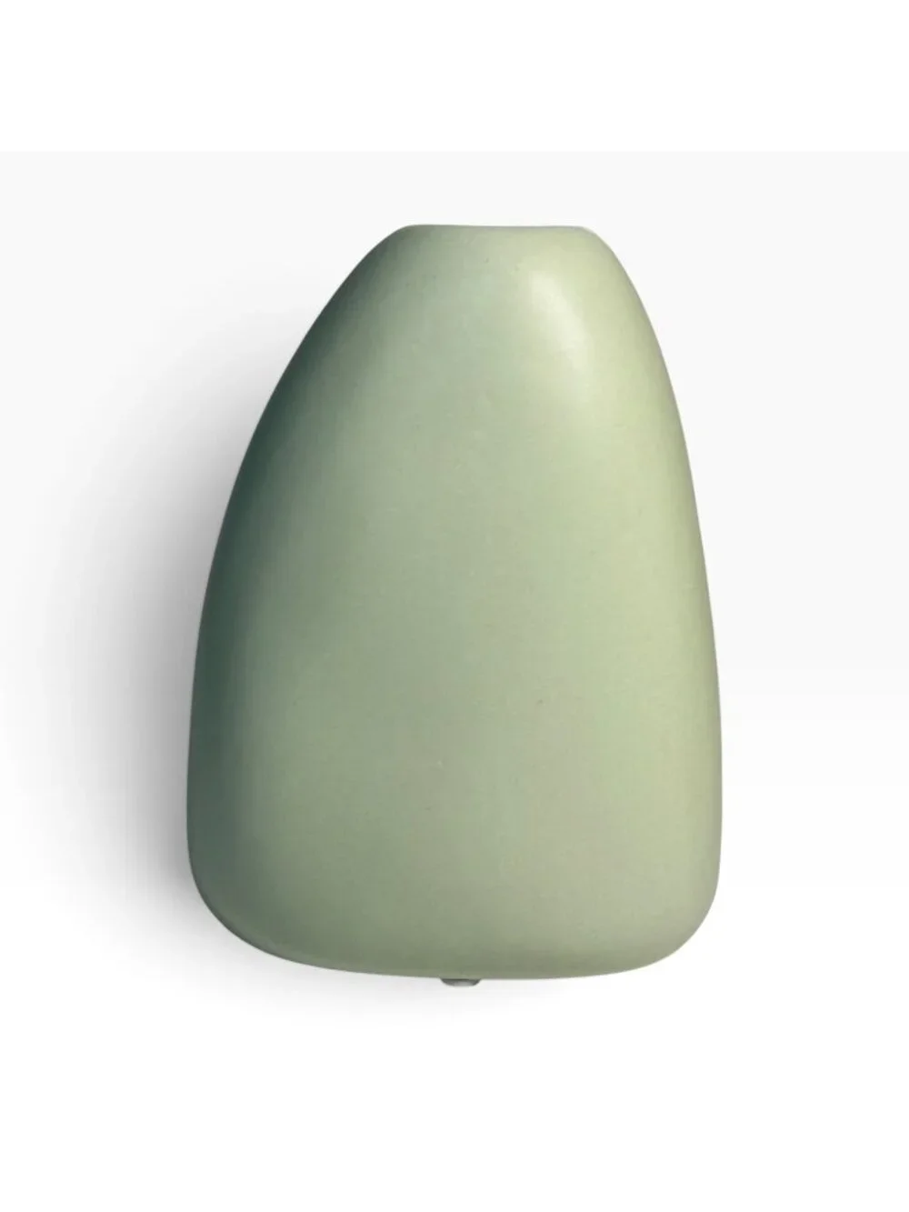 Mid Century Modern Green Ceramic Face Vase Abstract Line Art Portrait Decor 5.5